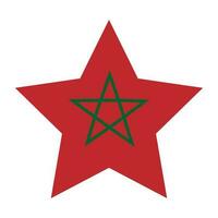 bandera de Marruecos. Marruecos bandera en forma. vector