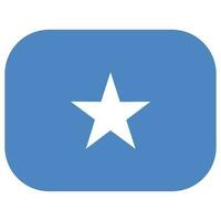 Flag of Somalia. Somalian flag in design shape vector