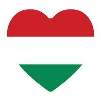 Hungary flag in shape. Flag of Hungary in shape vector