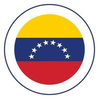 Flag of Venezuela. Venezuela flag in design shape. vector