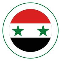 Syria flag. Flag of Syria in design shape vector