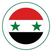 Syria flag. Flag of Syria in design shape vector