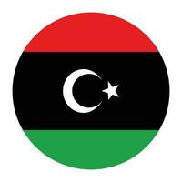 Flag of Libya. Libya flag with design shape vector