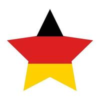 German flag in shape. Flag of Germany in shape. vector