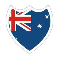 Flag of Australia. The Australian flag in shape vector