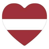 Flag of Latvia. Latvia flag in design shape vector