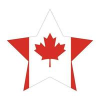Canada Flag. Flag of Canada in shape vector
