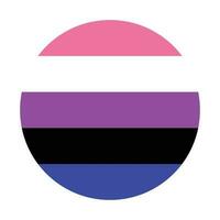 Genderfluid pride flag. LGBT pride flag vector