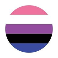 Genderfluid pride flag. LGBT pride flag vector