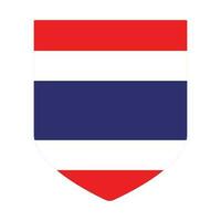 Flag of Thailand in shape. Thai flag in shape vector