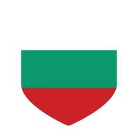 Flag of Bulgaria in triangle shape vector