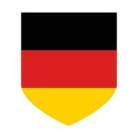 German flag in shape. Flag of Germany in shape. vector