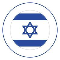 Israel Flag. Flag of Israel in design shape vector