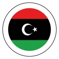 Flag of Libya. Libya flag with design shape vector