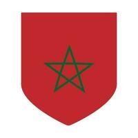 Flag of Morocco. Morocco flag in shape. vector