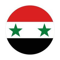 Syria flag. Flag of Syria in design shape vector