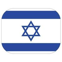 Israel bandera. bandera de Israel en diseño forma vector