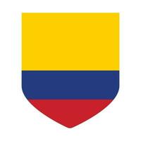 Flag of Colombia in design shape vector