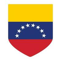 Flag of Venezuela. Venezuela flag in design shape. vector