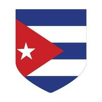 Cuba flag. lag of Cuba in design shape vector