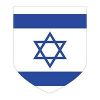Israel bandera. bandera de Israel en diseño forma vector
