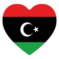 Flag of Libya. Libya flag with design shape vector