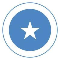 Flag of Somalia. Somalian flag in design shape vector