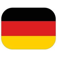 German flag in shape. Flag of Germany in shape. vector