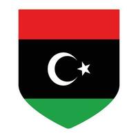 Flag of Libya. Libya flag with design shape vector