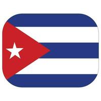 Cuba flag. lag of Cuba in design shape vector