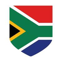 Flag of South Africa in shape. South Africa flag in shape. vector