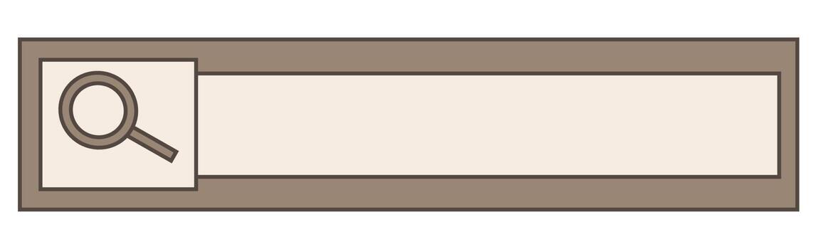 Flat search string for banner plan,calendar design. Computer interface. Vector illustration. Stock image.