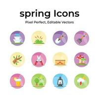 Take a look at this carefully crafted spring vectors, farming, gardening and agriculture icons set vector