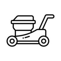 Check this beautifully designed vector of lawnmower in trendy style,