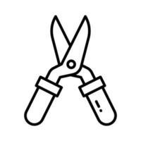 An icon of gardening shear in modern style, gardening scissors, cutting tool vector