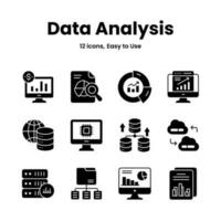 cuidadosamente hecho a mano datos análisis y Estadísticas iconos, descargar esta prima vectores fácil a utilizar