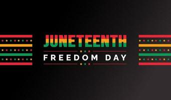 Juneteenth Freedom Day usa flag background, banner, card, poster with typography design. African American Independence Day background, Day of freedom and emancipation. 19 June. vector. vector