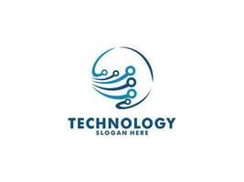 tecnología logo diseños concepto vector, red Internet logo símbolo, digital cable logo vector
