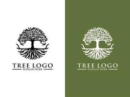 árbol logo vector, resumen árbol logo diseño modelo vector