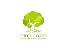 árbol logo vector, árbol de vida logo diseño modelo aislado en blanco antecedentes vector