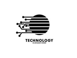 resumen tecnología logo vector modelo