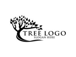 árbol logo vector, árbol de vida logo diseño modelo aislado en blanco antecedentes vector