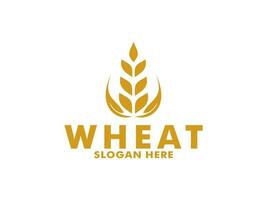 Wheat Grain Logo Vector Template