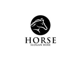 Horse Elegant Logo Vector, Horse Line Logo design template vector