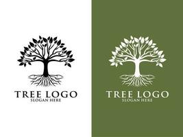 árbol logo vector, resumen árbol logo diseño modelo vector