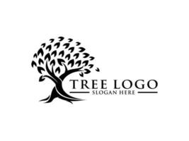 árbol logo vector, árbol de vida logo diseño modelo aislado en blanco antecedentes vector