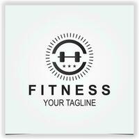 fitness and gym logo premium elegant template vector eps 10