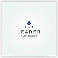 leader logo premium elegant template vector eps 10