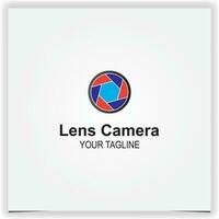 lens camera logo premium elegant template vector eps 10