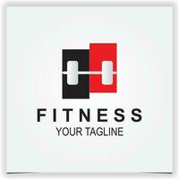 Vector fitness and gym logo premium elegant template vector eps 10